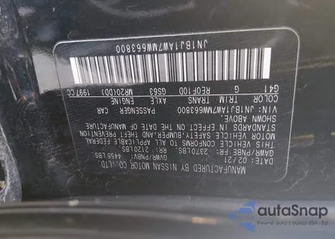 2021 Nissan Rogue Sport S Awd Xtronic Cvt z USA, uszkodzony, nr VIN JN1BJ1AW7MW663800